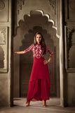 3503 RED MAISHA MASKEEN ASTER PARTY WEAR SUIT - Asian Party Wear