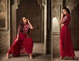 3503 RED MAISHA MASKEEN ASTER PARTY WEAR SUIT - Asian Party Wear