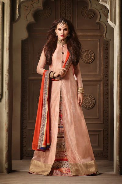 3504 GOLD MAISHA MASKEEN ASTER PARTY WEAR SUIT - Asian Party Wear