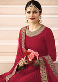 Maroon Floor Length Kaseesh Prachi Desai Anarakli Dress - Asian Party Wear