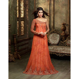 ML2409 Orange Lavish By Maisha Party Dress - Asian Party Wear