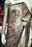 LUXURIOUS NEW INDIAN DESIGNER SATIN SAREE - Asian Party Wear