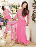 MS150B ROSE QUARTZ PINK COLOUR MAISHA MASKEEN GAUHAR KHAN SALWAR KAMEEZ SUIT - Asian Party Wear