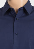 Navy Mens Classic Designer Collared Shirt - Asian Party Wear