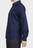 Navy Mens Classic Designer Collared Shirt - Asian Party Wear
