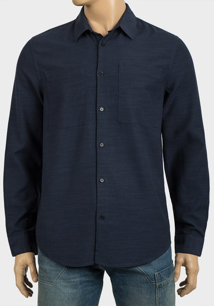 Navy Blue Designer Men's Shirt - Asian Party Wear