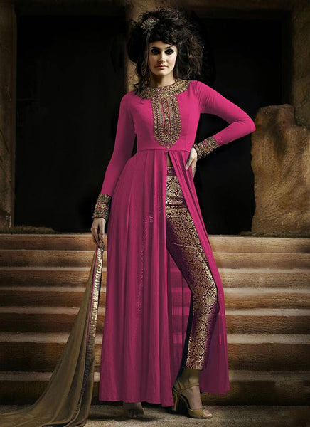 NAKKASHI 3021C ORIGINAL PINK COLOUR DESIGNER PARTY WEAR SUIT - Asian Party Wear