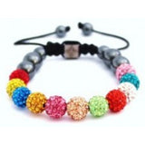 NEW MULTI-COLOURED CRYSTAL SWAROVSKI BALL BRACELET (17 DIFFFERENT COLOURS To choose from) - Asian Party Wear