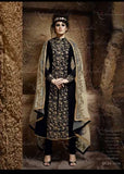 NKC2304 Black Nakkashi PARTY WEAR SUIT - Asian Party Wear