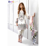 DAISY FLINT-A BAROQUE WHITE READY MADE SUIT - Asian Party Wear