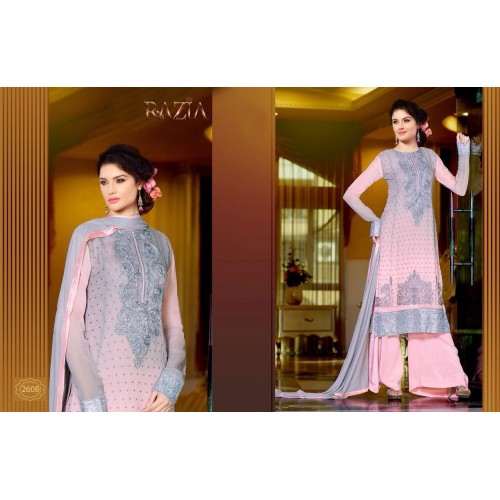 Z2608 PINK COLOUR MARIA B STYLE PAKISTANI SALWAR KAMEEZ SUIT - Asian Party Wear