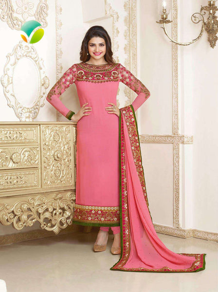 Pink Prachi Desai Kaseesh 7 Party Wear Salwar Kameez KA2584 - Asian Party Wear