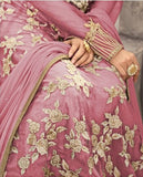 5202-A ASH ROSE PINK MAISHA ZUAAN WEDDING WEAR LEHENGA - Asian Party Wear