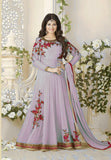 LIGHT PURPLE WEDDING AND PARTY WEAR ANARKALI GOWN - Asian Party Wear