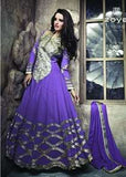 ZCM11003 Purple Zoya Colour Maxi Suit - Asian Party Wear