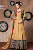 RANGSUTRA 7005 YELLOW GEORGETTE ANARKALI STYLE DRESS - Asian Party Wear