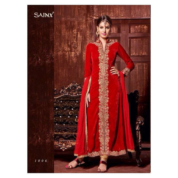 Red SEASON BY SAINX PARTY WEAR SHALWAR KAMEEZ - Asian Party Wear