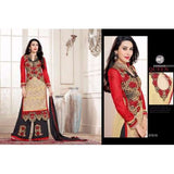 Red & Black Fancy Palazzo Suit Indian Embroidered Dress - Asian Party Wear