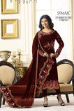 RED SIMAR REENAZ AYESHA TAKIA PARTY WEAR ELEGANT SALWAR SUIT - Asian Party Wear