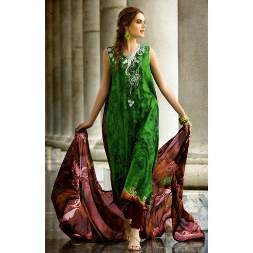 ROMA 6454-B GREEN COLOUR CASUAL SALWAR KAMEEZ SUIT - Asian Party Wear