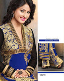 ROYAL BLUE INDIAN WEDDING PALAZZO SALWAR SUIT - Asian Party Wear