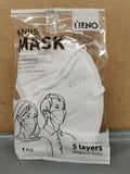 FACE MASK 5 LAYER WHITE PREMIUM BREATHABLE PROTECT AND SAVE - Asian Party Wear