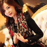 Women Soft Animal Leopard Print Chiffon Shawl Scarf - Asian Party Wear