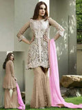 Pakistani Designer Party Wear Sharara Suit - Asian Party Wear