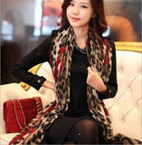 Women Soft Animal Leopard Print Chiffon Shawl Scarf - Asian Party Wear