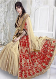 SAINX 12003-B  Z PLUS GOLD AND RED COLOUR LEHENGA DRESS - Asian Party Wear