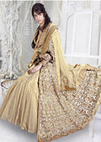 SAINX 12003-C  Z PLUS GOLD COLOUR LEHENGA DRESS - Asian Party Wear