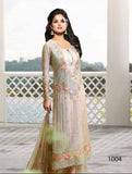 SANO SPEICAL 1004 BEIGE GEORGETTE PAKISTANI STYLE SUIT - Asian Party Wear