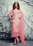 SJ4003-D PINK SAJAWAT GEORGETTE SALWAR KAMEEZ - Asian Party Wear