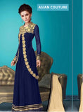 M16006-B MEHAK BLUE GEORGETTE SALWAR KAMEEZ - Asian Party Wear