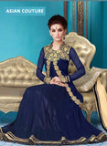 M16006-B MEHAK BLUE GEORGETTE SALWAR KAMEEZ - Asian Party Wear