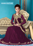 M16006-A PURPLE MEHAK GEORGETTE SALWAR KAMEEZ - Asian Party Wear