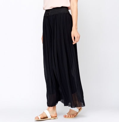 Summer Wide Palazzo Black Trouser - Asian Party Wear