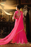 S-61 PINK SYBELLA ANGELLIQUE WEDDING WEAR DRESS - Asian Party Wear