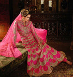 S-61 PINK SYBELLA ANGELLIQUE WEDDING WEAR DRESS - Asian Party Wear