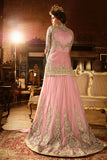 S-65 BABY PINK SYBELLA ANGELLIQUE WEDDING WEAR DRESS - Asian Party Wear