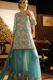 S-66 BLUE SYBELLA ANGELLIQUE WEDDING WEAR DRESS - Asian Party Wear