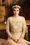 S-67 PEACH SYBELLA ANGELLIQUE WEDDING WEAR DRESS - Asian Party Wear