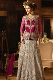 S-68 PURPLE AND SILVER SYBELLA ANGELLIQUE WEDDING WEAR DRESS - Asian Party Wear