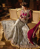 S-68 PURPLE AND SILVER SYBELLA ANGELLIQUE WEDDING WEAR DRESS - Asian Party Wear