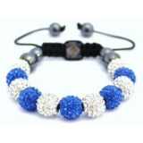 NEW MULTI-COLOURED CRYSTAL SWAROVSKI BALL BRACELET (17 DIFFFERENT COLOURS To choose from) - Asian Party Wear