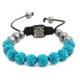 NEW MULTI-COLOURED CRYSTAL SWAROVSKI BALL BRACELET (17 DIFFFERENT COLOURS To choose from) - Asian Party Wear