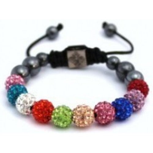 NEW MULTI COLOR CRYSTAL BALL BRACELET - Asian Party Wear