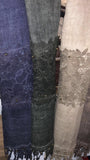 STUNNING DESIGNER SCARFS LACE AND GOLD PEARL WITH LACE TASSELS - Asian Party Wear