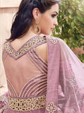 21002 ZOYA ENGAGED LIGHT PLUM HEAVY EMBELLISHED GOWN - Asian Party Wear