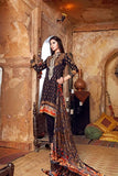 ZVL-19 BLACK RED WOOL GUL AHMAD SALWAR KAMEEZ SUIT - Asian Party Wear